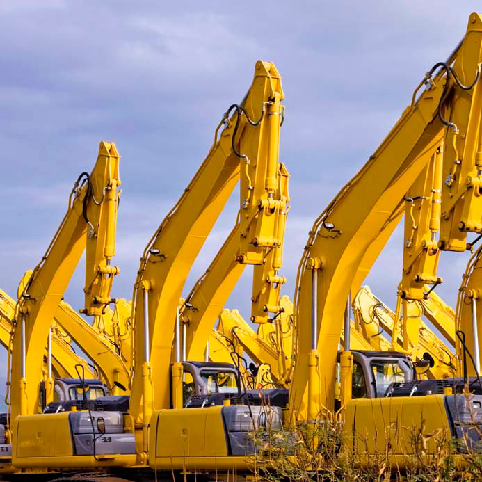 Heavy Construction Equipments and Excavators